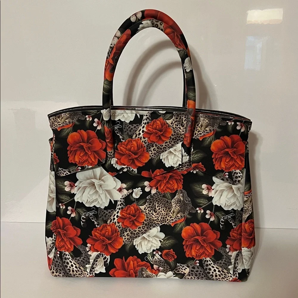 Save My Bag. Model Miss Lycra.  Leopard and Floral Print. NWOT. Bought in Italy